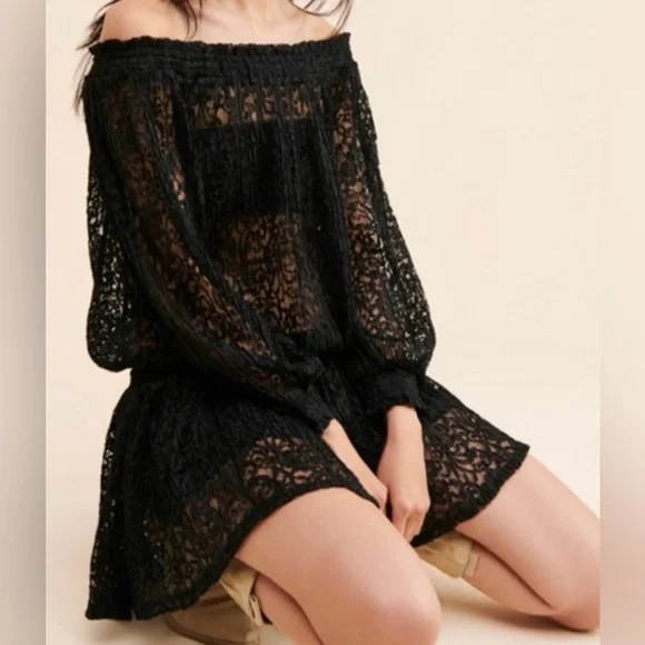 Free People Carina Meadow Lace Mini Dress NWOT - Picture 3 of 5